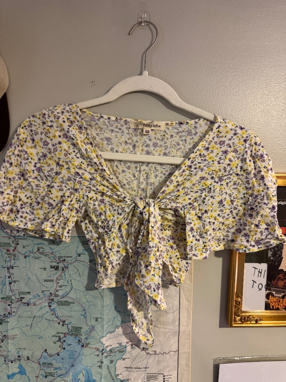 Floral Tie Top